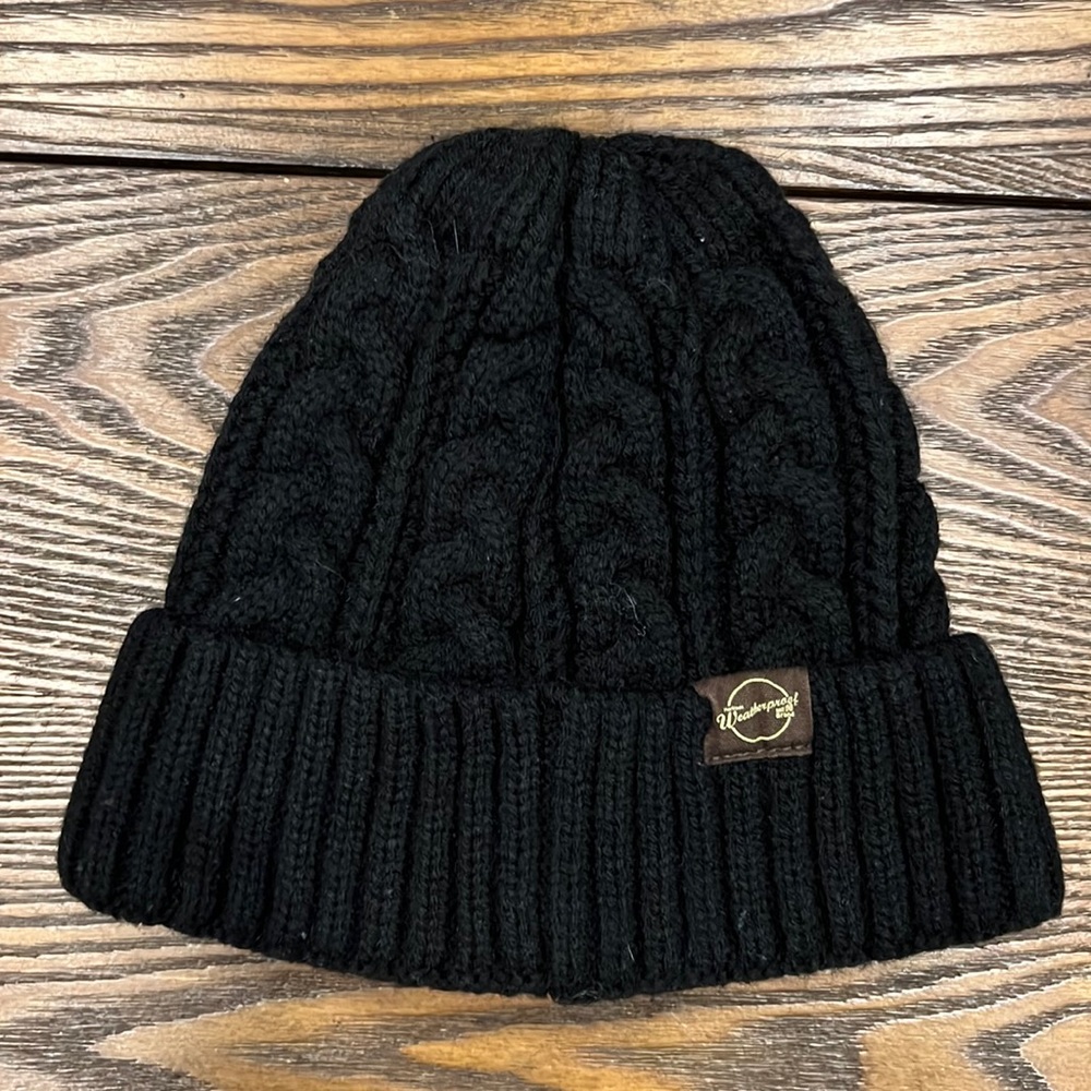 Weatherproof cable knit 100% Cotton hat